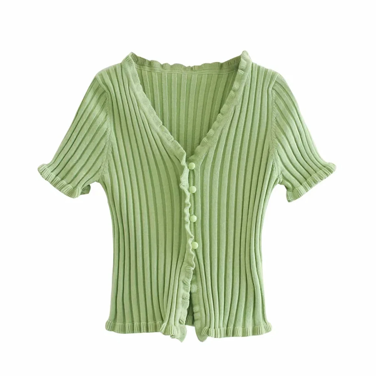 

Sexy V Neck Cotton Blend Short Sleeve Regular Length Tees DLSY371