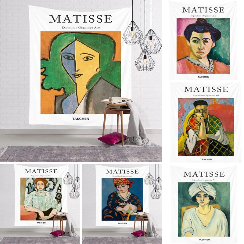 

Vintage Henri Matisse Retro Posters Prints Tapestry Wall Art Tapestries Pictures For Living Room Home Decor