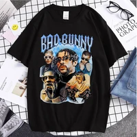 fashion tops bad bunny printed summer couple t shirts summer clothing trend style clothes ulzzang oversize unsiex cotton t shirt