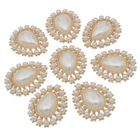 flatback pearl beads for craft supplies accesories jewelery arts and crafts materials diy wedding sewing clothes decoration 5pcs