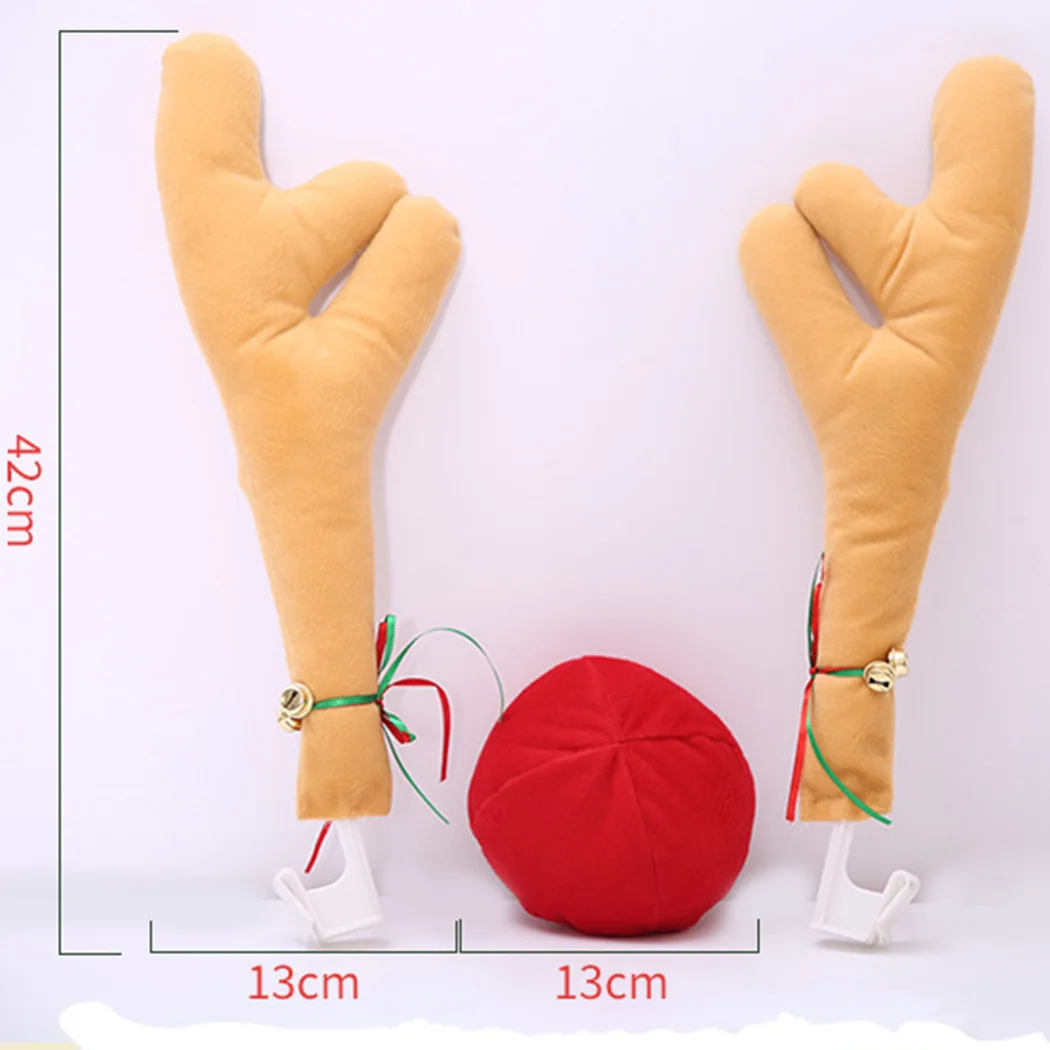

Rudolph Car Costume Reindeer For Truck SUV Flannel Khaki / brown Delicate