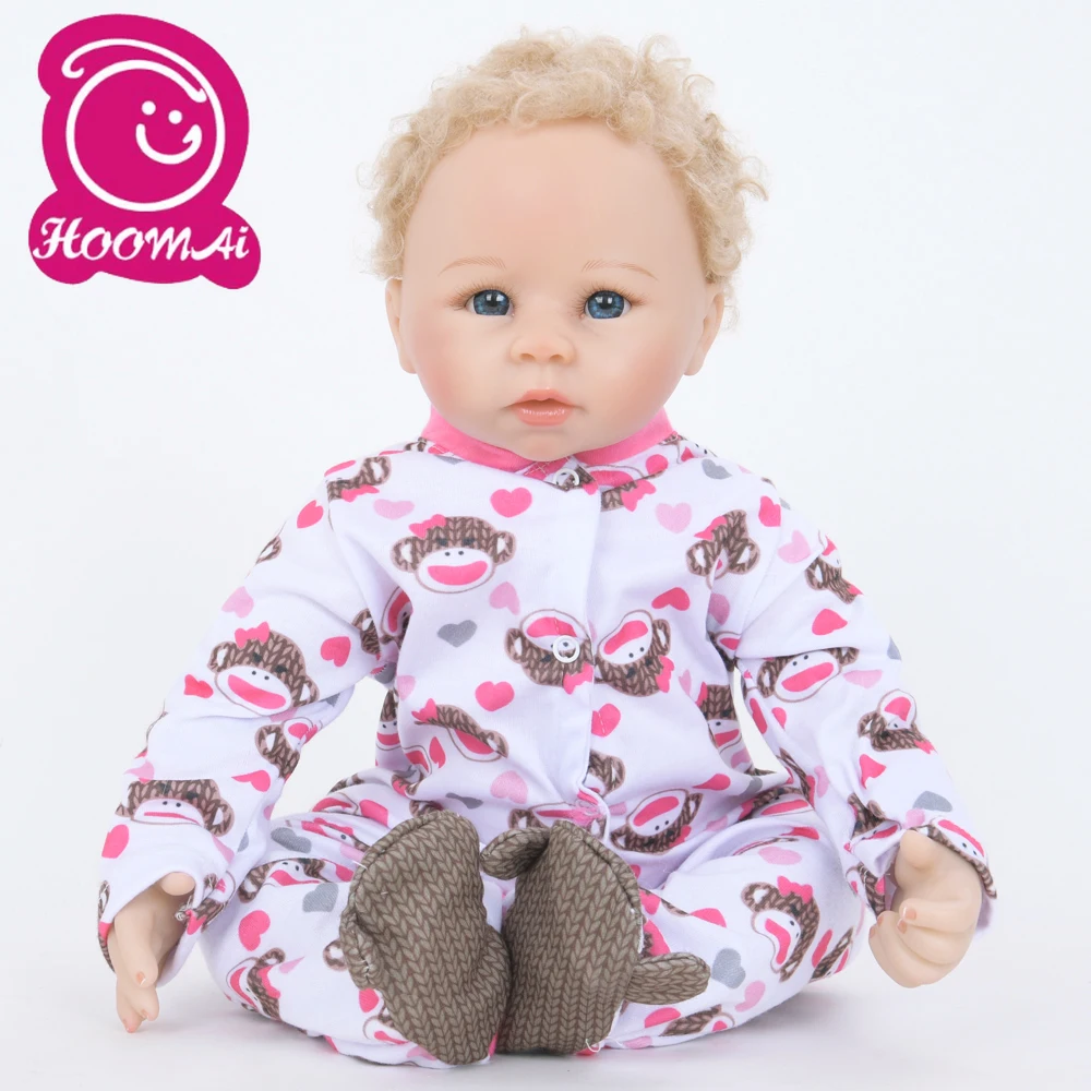 

Hot Sale Bebe Reborn Baby Doll Toy Cloth Body 45CM New Fashion Stuffed Realistic 18" Lifelike Baby Doll Birthday Christmas Gifts