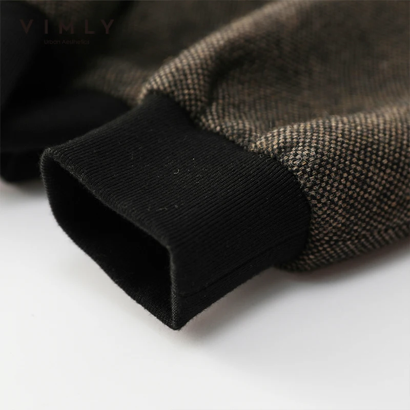 Vimly женская короткая куртка 2021 зимняя одежда модная новая Лоскутная шерстяная