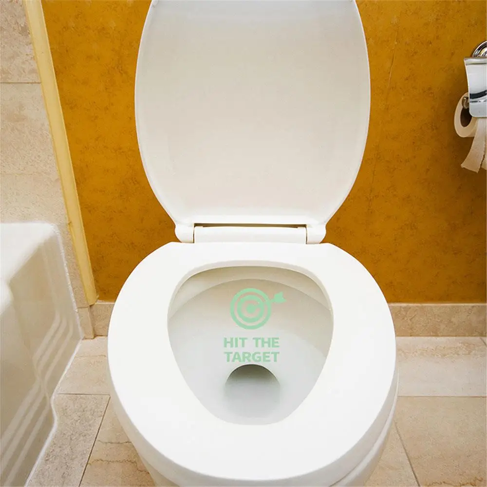 WC Наклейка на стену хит цель Водонепроницаемая резьба светящаяся в темноте