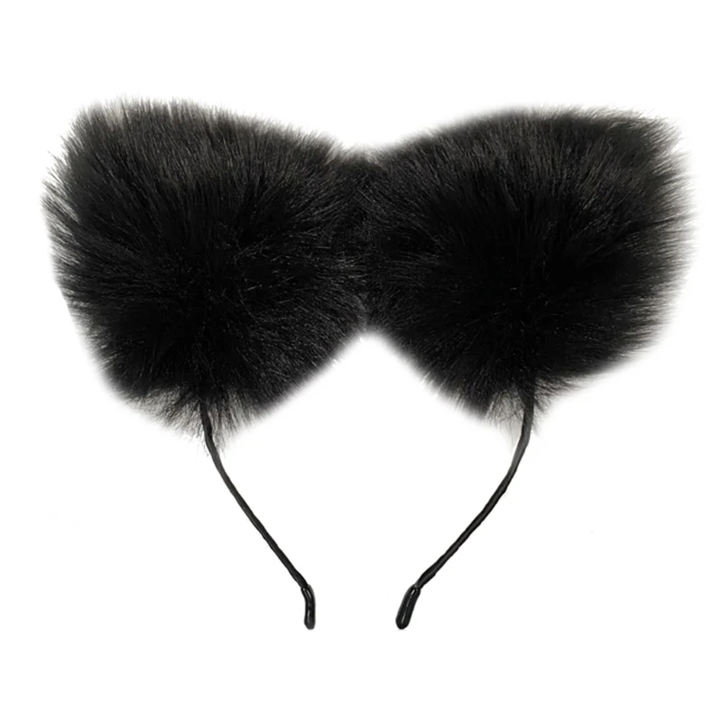 

Fluffy Ear Anime Cosplay Hair Accessory Puffy Ears Charming Cat Headwear Simulated Lovely Headdress for Costume Party My11 21