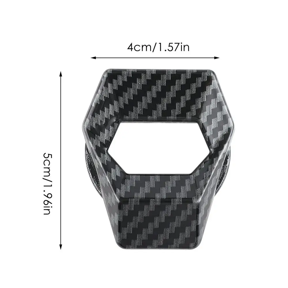 

Car Start Stop Button Protection Cover Carbon Fiber Universal Car Push Switch Cover Engine Ignition Switch Decorative Ring Trim