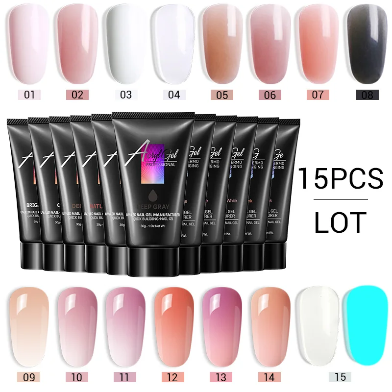 Modelones 15 шт/партия удлинение УФ строитель жидкость для снятия геля Слип решение