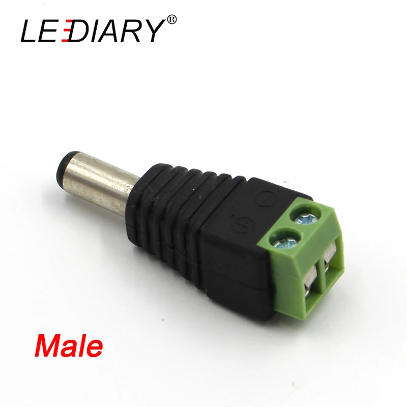 Разъем питания LEDIARY для светодиодной ленты 20 шт./лот 12/24 В 2 1*5 5 мм | Обустройство