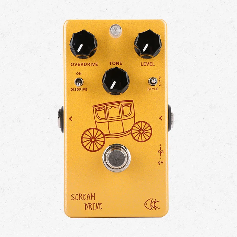 CKK Electronics Scream Drive Two Gain Stage классическая педаль для гитарного эффекта овердрайв