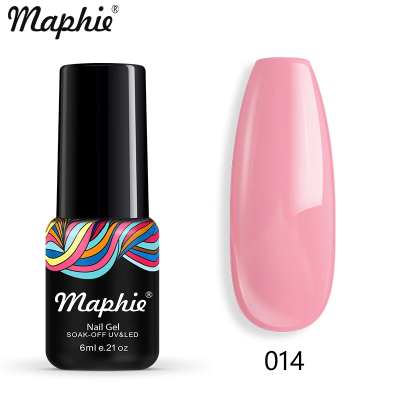 014 Maphie Гель-лак для ногтей все для маникюра Полупостоянный Vernish Soak Off UV/светодиодный Гель-лак нужен базовый верхний слой Блестящий цветной гель - Цвет: 014
