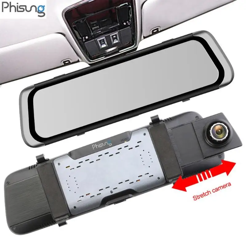 

Phisung H800 Full HD 1080P Car DVR Camera 9.36 inch Rearview Mirror Digital Video Recorder Dashcam Touch Screen DVR Cameras New
