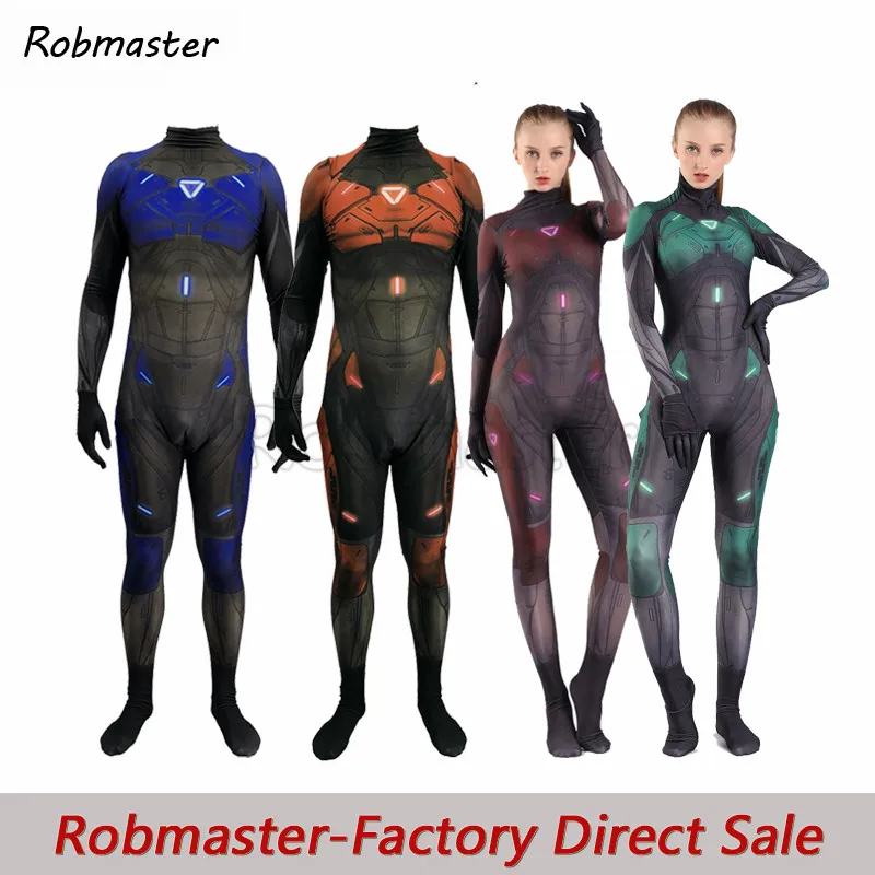 Костюм Аниме Gen:LOCK Cospaly унисекс из спандекса Zentai sinclear Kazu Valentina Cammie комбинезон