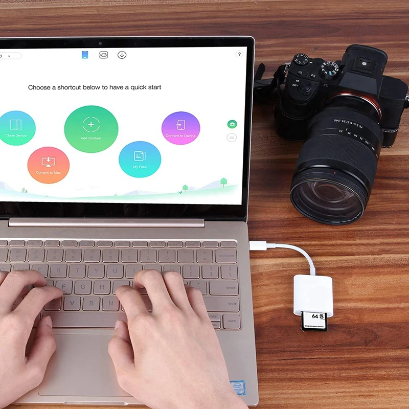 

Type-C 2-In-1 USB C to TF/Micro- SD Card Reader OTG USB-C Smart Memory Card Reader Adapter for Smart Phone