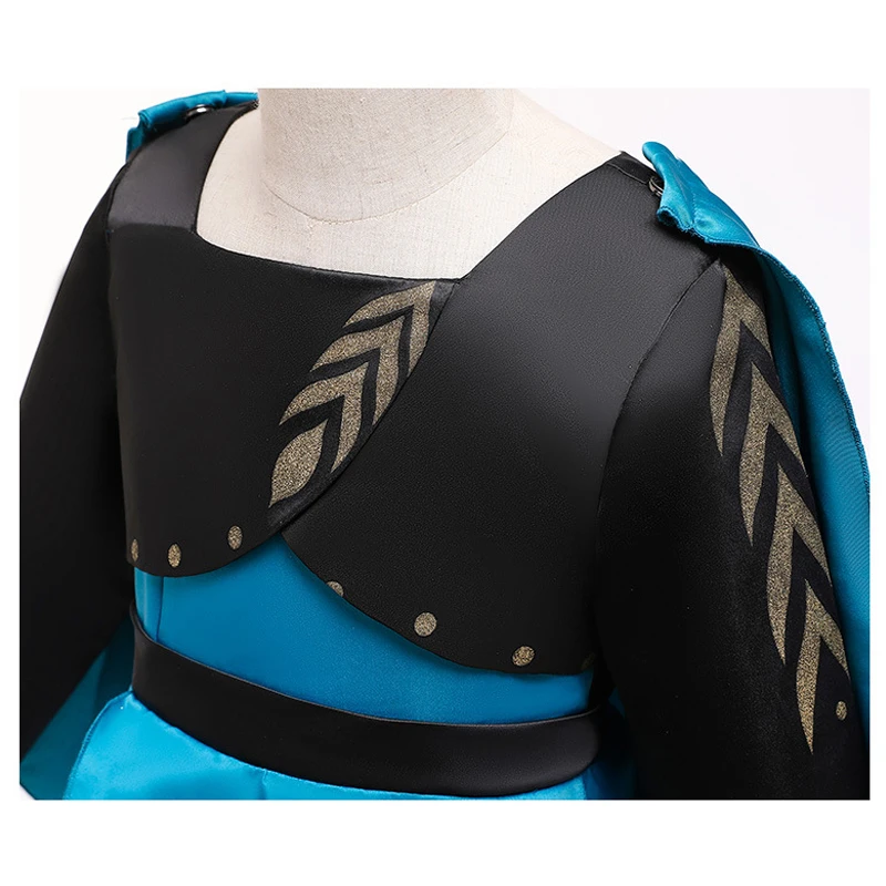 Костюм Снежной Королевы Ань-на для девочек на Хэллоуин платье принцессы Детский