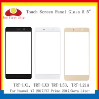 10pcslot touch screen for huawei y7 prime 2017 touch panel front outer glass lens touchscreen trt lx2 nova lite lcd glass