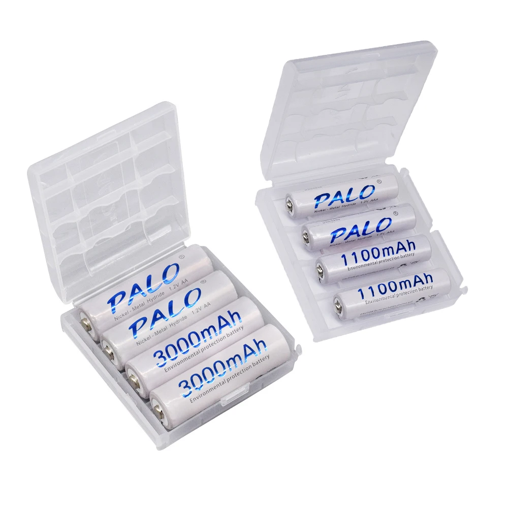 3000 мАч AA перезаряжаемая батарея/AAA батарея 1100 + USB ЖК смарт-зарядное устройство для