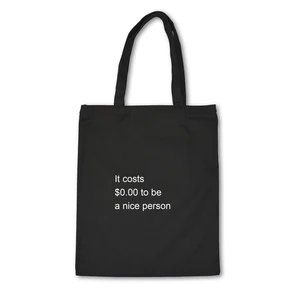 Женская тканевая сумка-шоппер To Be A Nice, из хлопка, многоразовая, с принтом