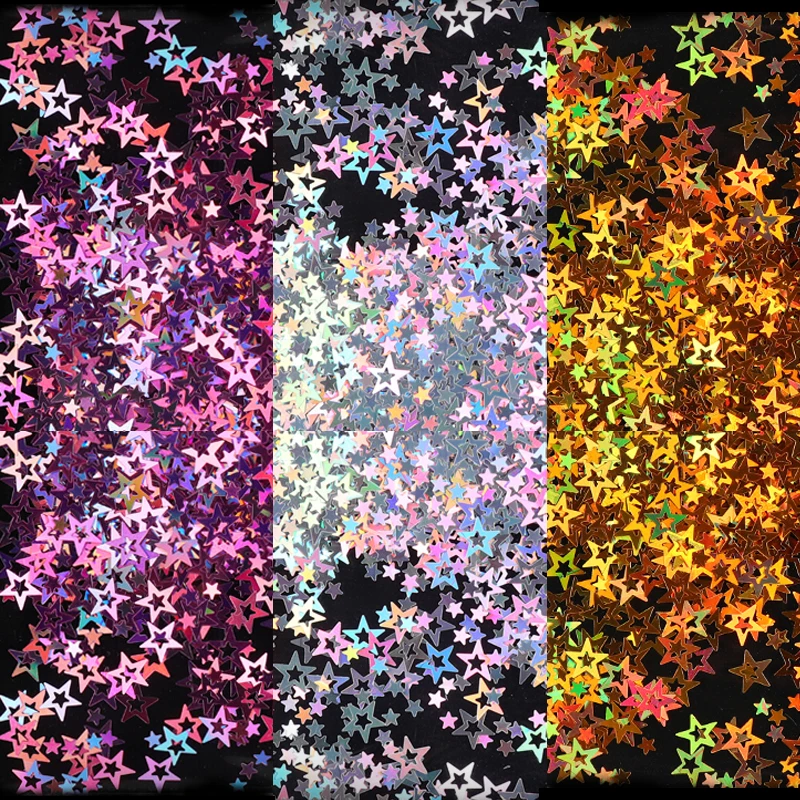 3 шт. лазерные блестки для дизайна ногтей|Стразы и украшения| |