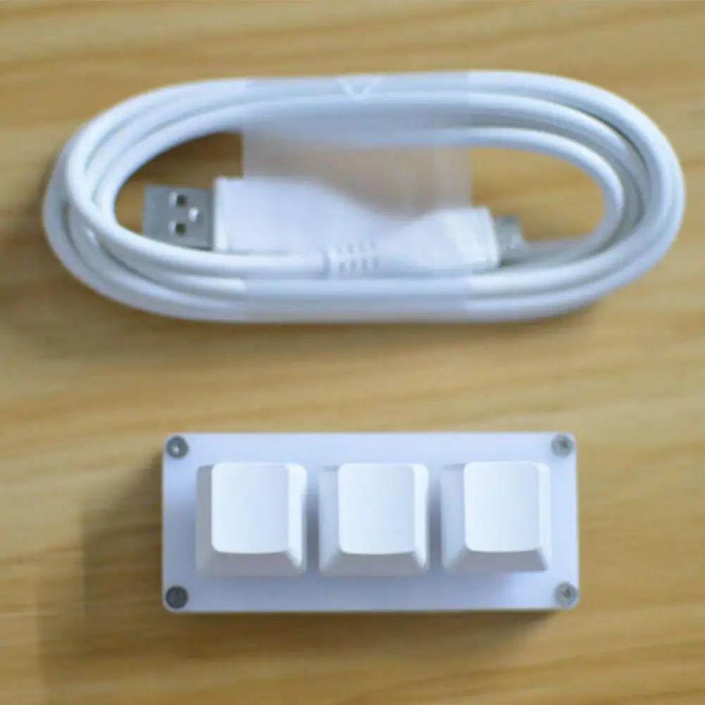 RGB мини-клавиатура с 3 клавишами для OSU игровая клавиатура программируемая