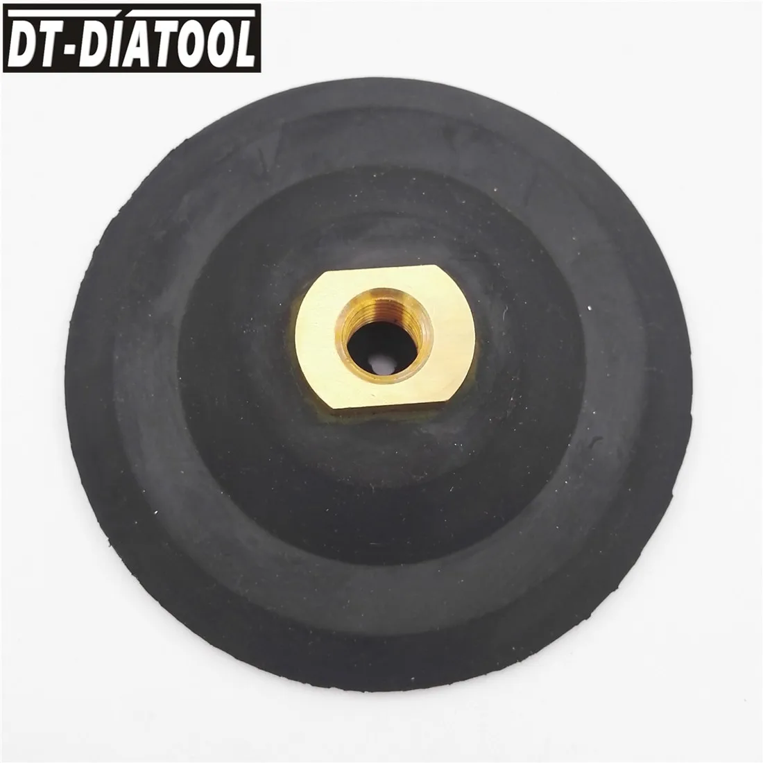 DT-DIATOOL 1piece M14 or 5/8-11 Dia 80/100/125mm Rubber Based Back Pad 3"/4"/5" Diamond Polishing Backer Pads | Инструменты
