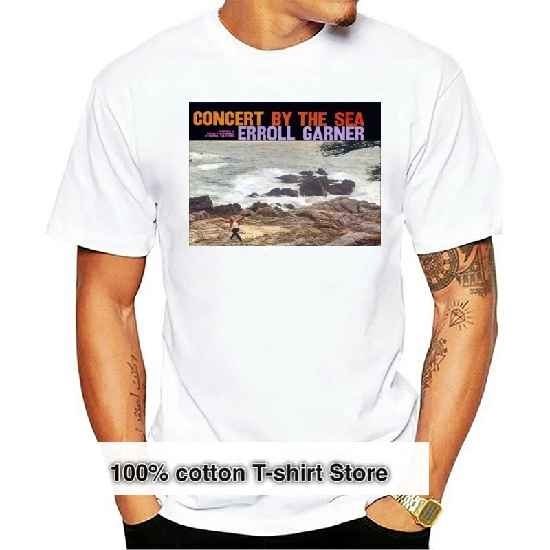 

ERROLL GARNER T SHIRT Concert By The Sea Vinyl Cd Poster Summer Tops Tees T-Shirt Top Tee Cheap Crew Neck Men'S