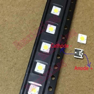 100 шт.лот SMD LED 3535 3537 3В 1 Вт холодный белый для подсветки телевизора