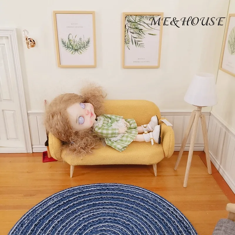 1/12 куклы миниатюрная мебель диван гостиная Кукольный для кукольного домика