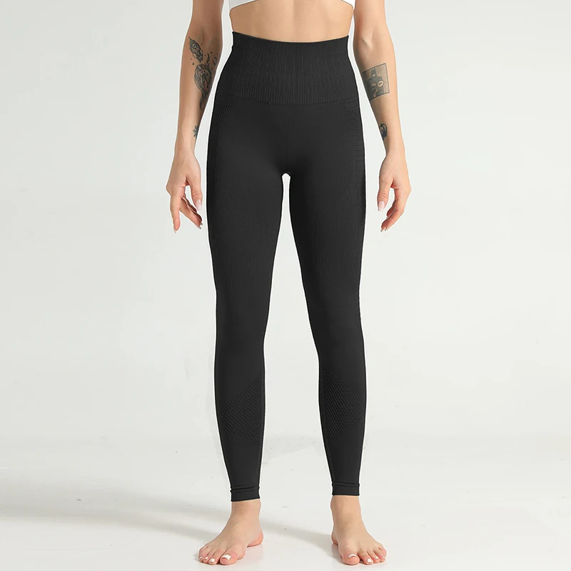 Women Yellow Seamless Leggings Sport Trousers Workout Running Pant Push Up Yoga Pants TummyHigh Waist Stretch Gym Legging | Спорт и