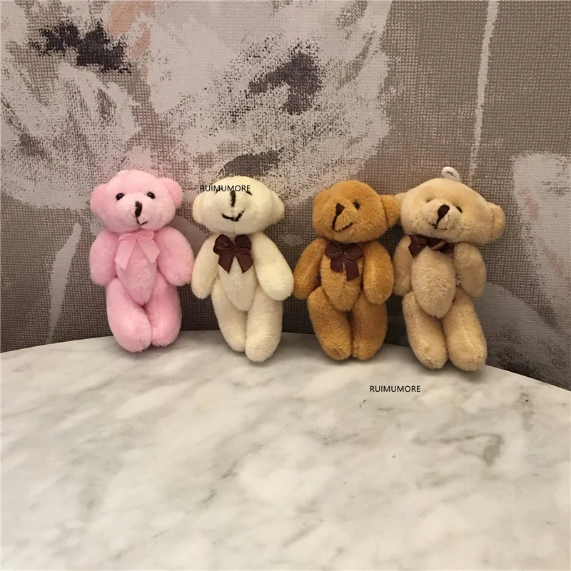 10 шт./лот мини 8 см медведь кукла Свадебный подарок и букет Декор игрушка | Игрушки