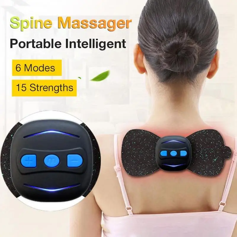 Портативный зарядный массажер мини Массажная наклейка для шеи шейного позвонка