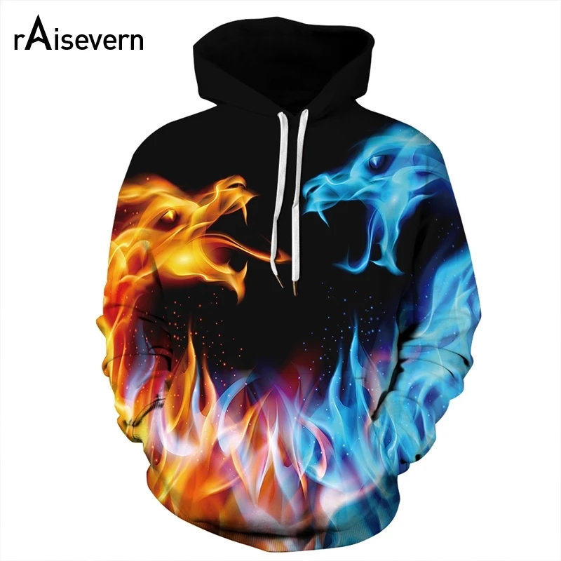 

Hoodies Sweatshirt Flame Snake 3D Print Pullover Men Women Hip Hop Funny Autumn Streetwear Punk Clothes 3D Printing For Couples