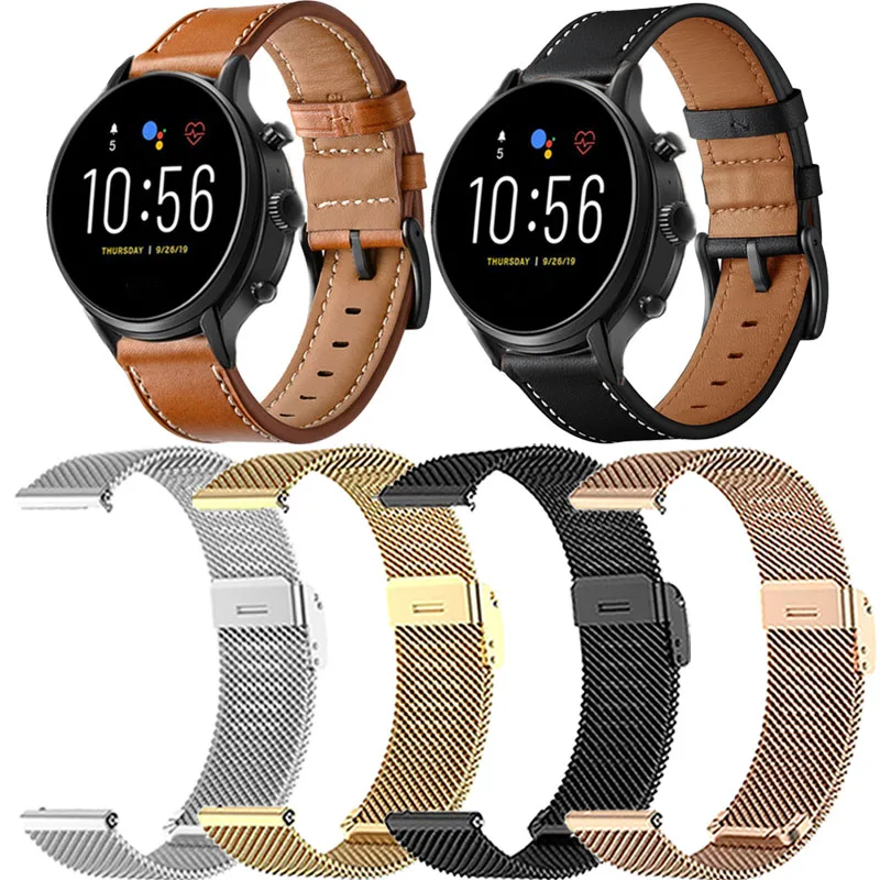 Ремешок для часов Fossil Gen 5 Garrett 4 Explore hr esporte 43 мм Gen5 Carlyle Hr браслет | Электроника