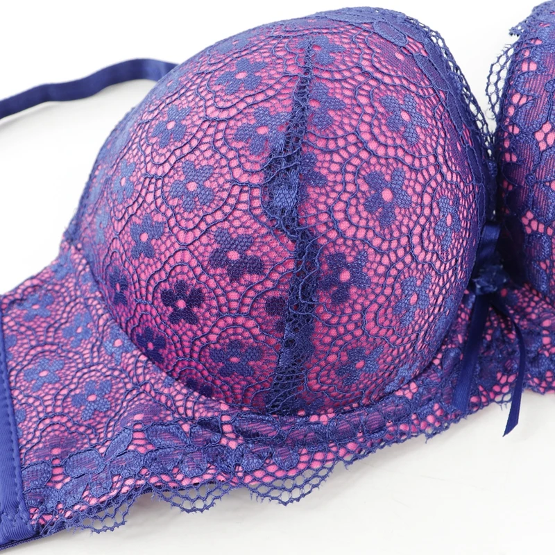 Beauwear плотная чашка в Корейском стиле с вышивкой бюстгальтер эффектом пуш ап