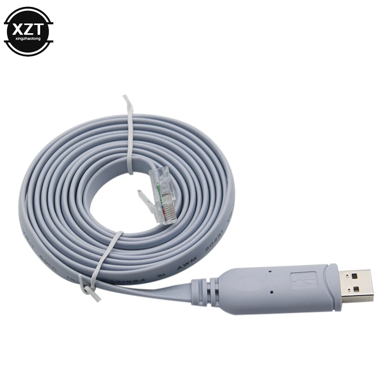 Кабель USB RS232 к RJ45 FT232R для маршрутизатора Cisco H3C HP Arba 9306 Huawei Fortinet переворот 72-3383-01 |