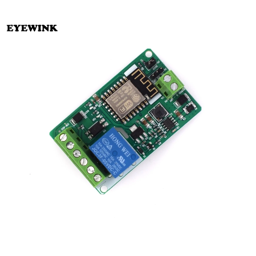 ESP8266 Relay Module 10A 220V Network WIFI Input DC 7V~30V 4 Layers Board TVS Automatic Protection | Электронные компоненты и