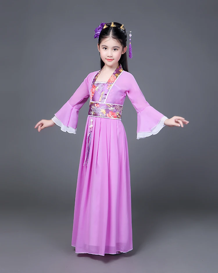 Детский карнавальный костюм фатиновое платье в винтажном китайском стиле |