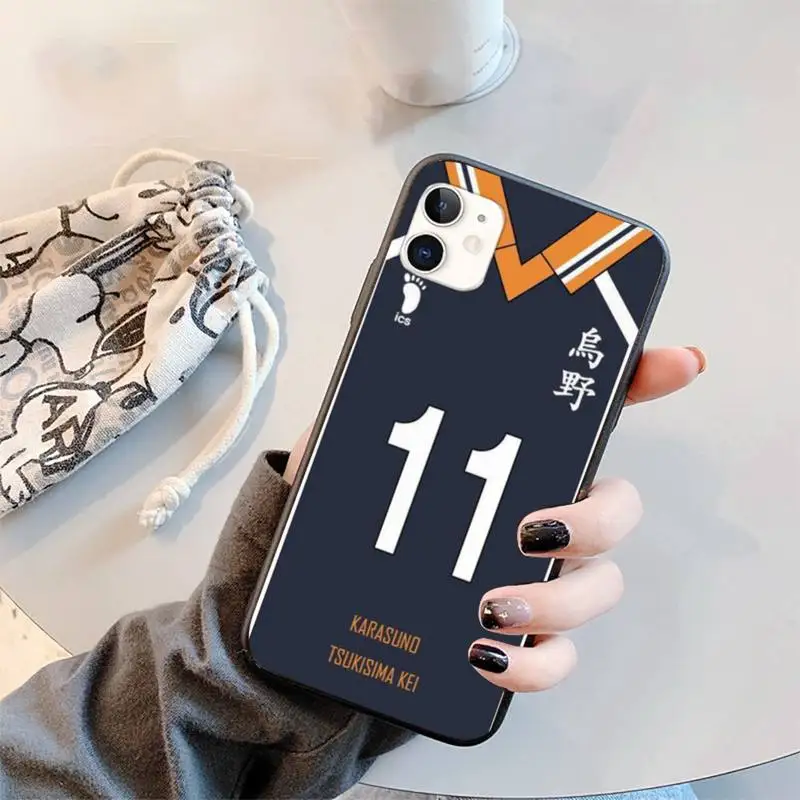

Haikyuu!! Karasuno Jersey Shoyo Hinata Phone Case for iPhone 11 12 mini pro XS MAX 8 7 6 6S Plus X 5S SE 2020 XR