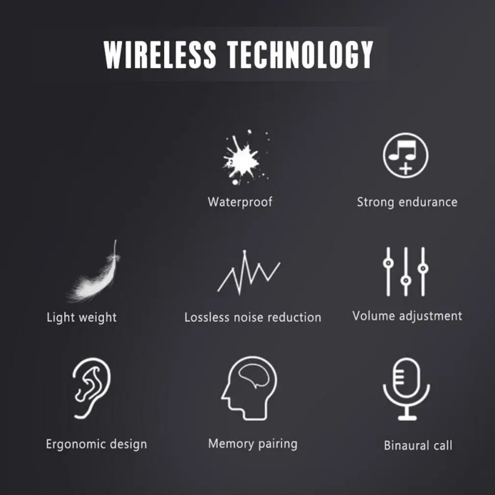 Беспроводные наушники-вкладыши E7S беспроводная Спортивная гарнитура с сенсорным