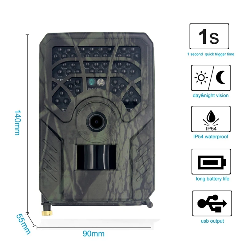 

Mini Hunting Camera Outdoor 120PIR Sensor Infrared Night Vision Tracking Surveillance Camera +32G Memory Card