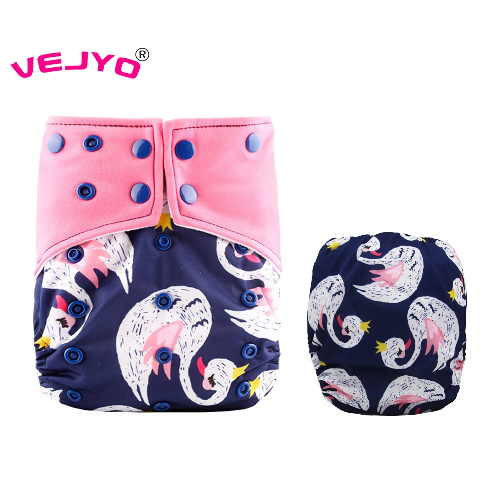 VEJYO цельнокроеное платье карман стираемые тканевые подгузники для