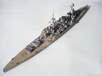 1400 scale hms battlecruiser hood ship diy handcraft paper model kit handmade toy puzzles