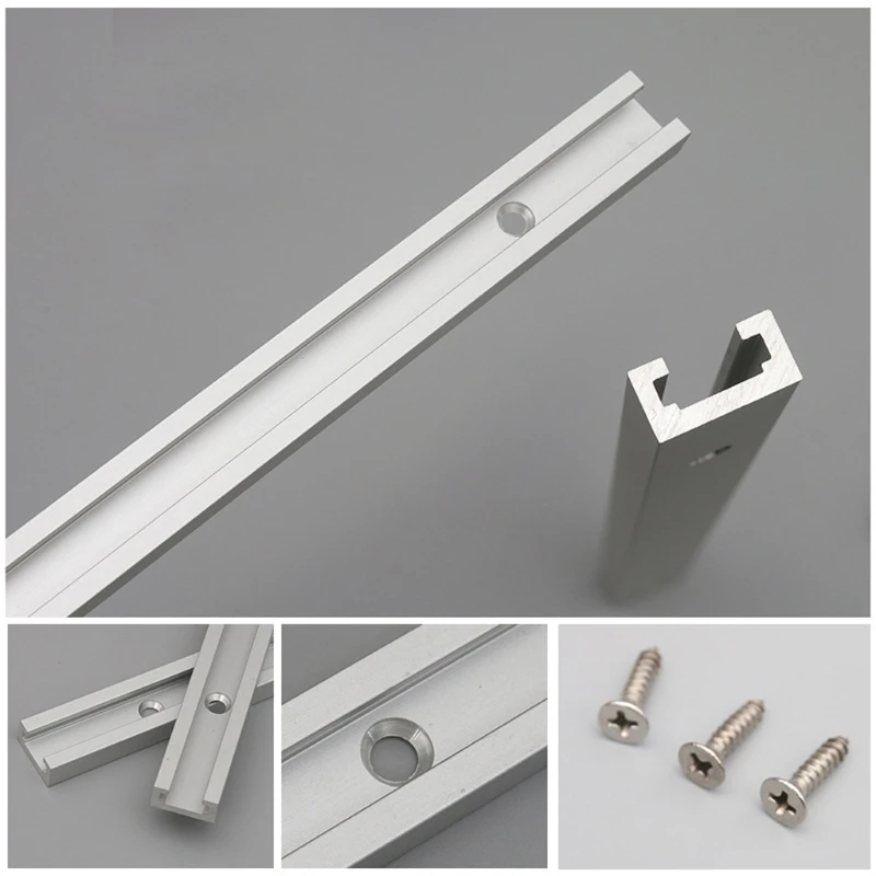 

30/40/50/60cm T-track T-slot Miter Track Jig Fixture Slot T-Slot Miter 19x9.5mm For Table Saw Router Table Woodworking Tool 649A