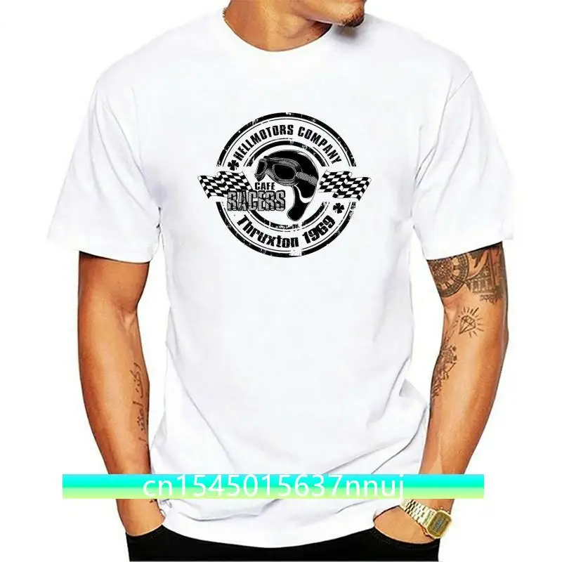 

2019 Hot sale Fashion Thruxton Biker T-Shirt Cafe Racer Rockers London Ace 1969 Oldschool V8 US Car Tee shirt