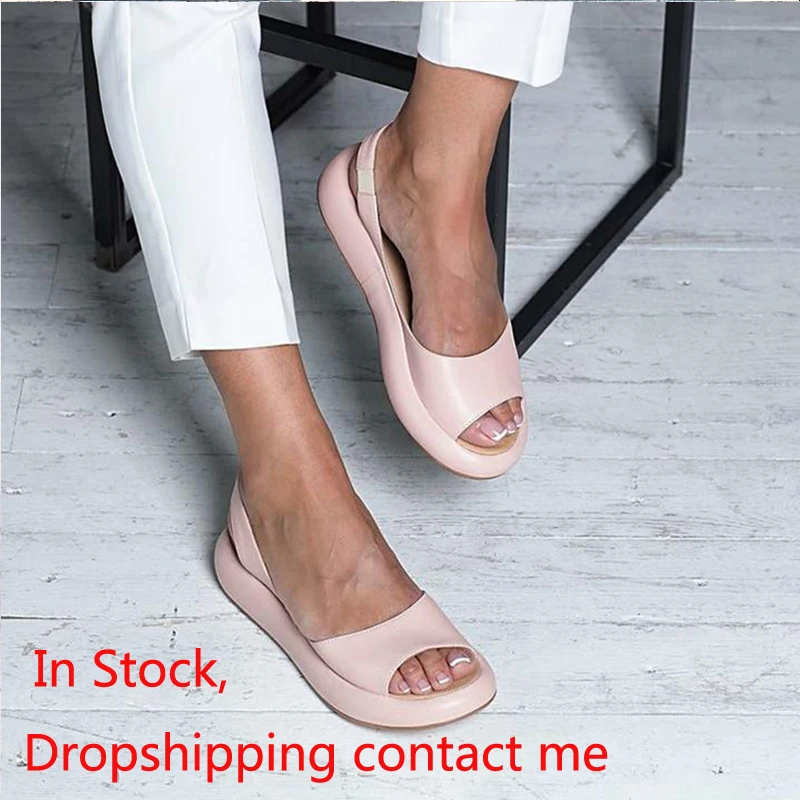 Сандалии женские без шнуровки шлепанцы в римском стиле дышащая нескользящая