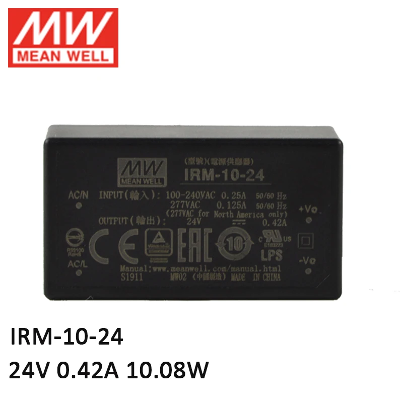 Бренд MEAN WELL представляет IRM 10 24 10W ПХД крепление собрать инкапсулированный