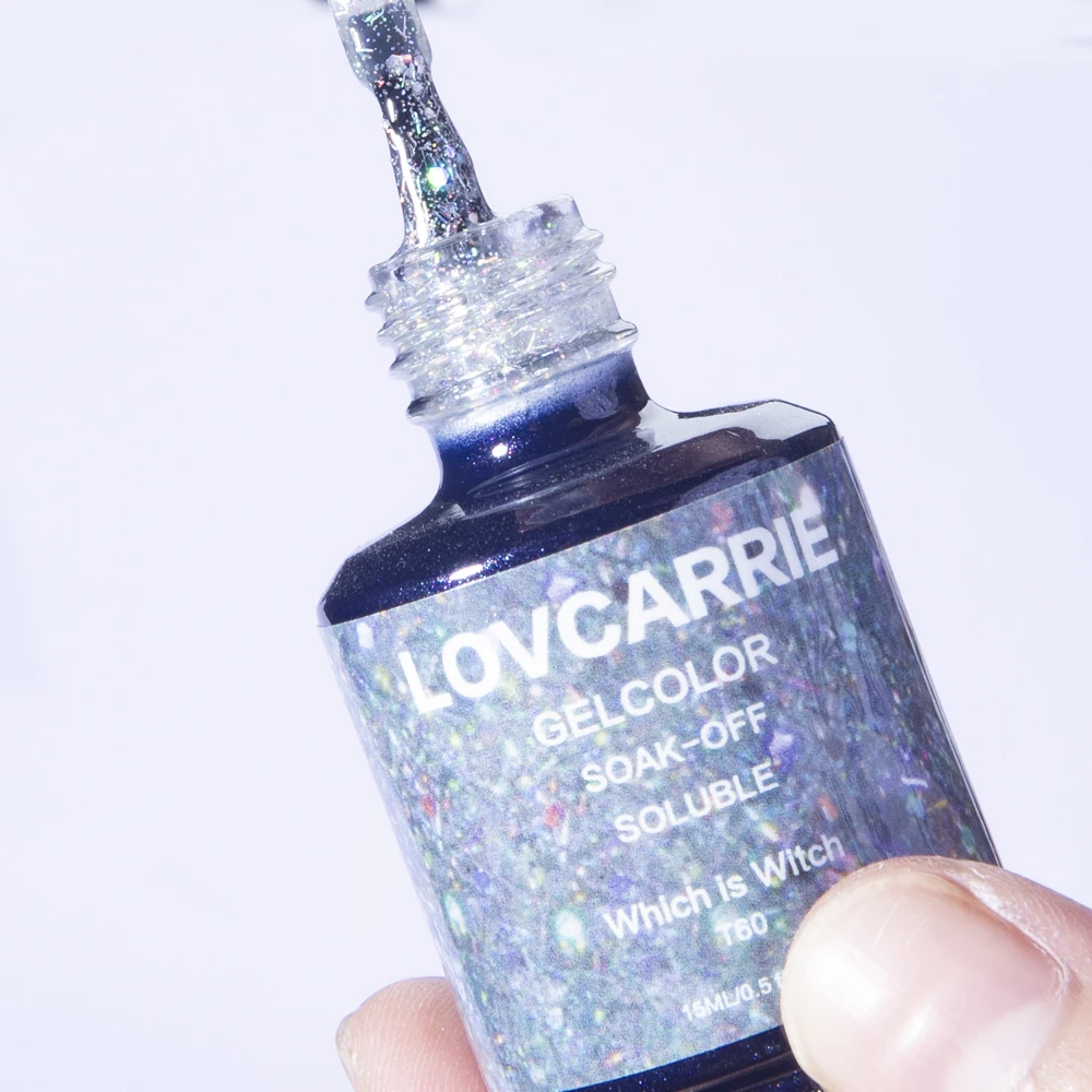 LOVCARRIE 15 мл УФ-гель для ногтей Vernis полуперманентный белый молочный телесный цвет