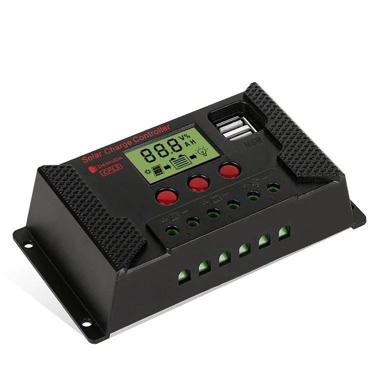 12v/24v солнечная зарядка для Домашний Светильник набор 10A LCD Солнечная r и