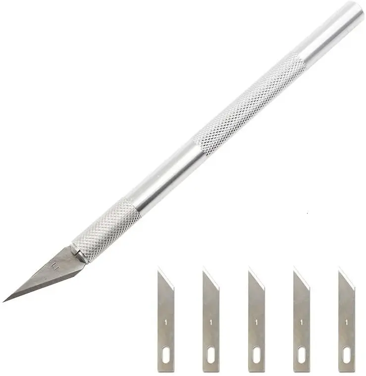 Точность хобби резка Ножи с 5 шт. NO.1 лезвия + 1 шт. NO.11 лезвия Керамика инструменты для гончарного дела глину премо глины бомбардиром керамики