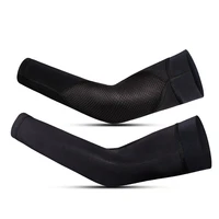 1pair outdoor cycling long finger ice silk cool arm sleeves ice silk sleeves breathable quick dry uv sunscreen cuff accessories