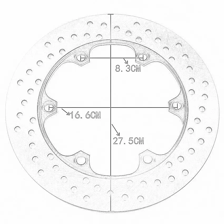 

Front Brake disc For Honda CBR400 RG/RH-YA (NC23) VFR400 RH2/RJ (NC24) XBR500 F/G/H/SJ CBR600 CBX750 FE CBR750 FH Superaero